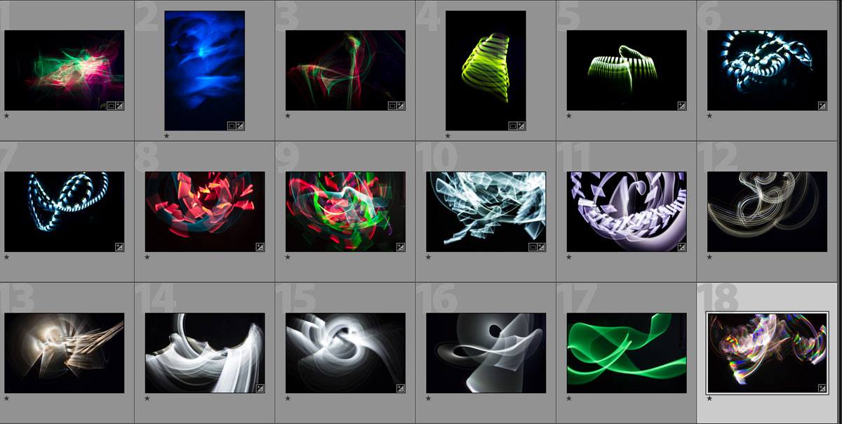 light paintings examples